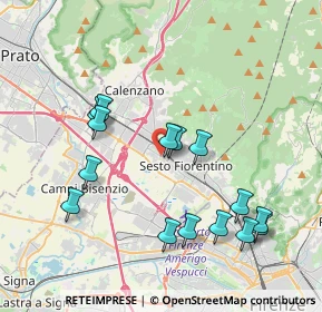 Mappa AMBULATORIO TOGLIATTI DR.SSA ALICE ZAGAGLIONI DIETISTA, 50019 Sesto Fiorentino FI, Italia (4.08867)