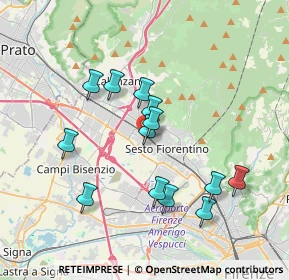 Mappa AMBULATORIO TOGLIATTI DR.SSA ALICE ZAGAGLIONI DIETISTA, 50019 Sesto Fiorentino FI, Italia (3.41308)