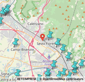 Mappa AMBULATORIO TOGLIATTI DR.SSA ALICE ZAGAGLIONI DIETISTA, 50019 Sesto Fiorentino FI, Italia (7.0665)