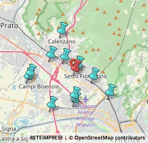 Mappa AMBULATORIO TOGLIATTI DR.SSA ALICE ZAGAGLIONI DIETISTA, 50019 Sesto Fiorentino FI, Italia (3.2175)