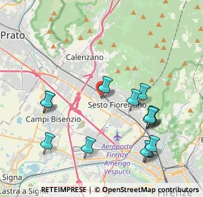 Mappa AMBULATORIO TOGLIATTI DR.SSA ALICE ZAGAGLIONI DIETISTA, 50019 Sesto Fiorentino FI, Italia (4.39429)