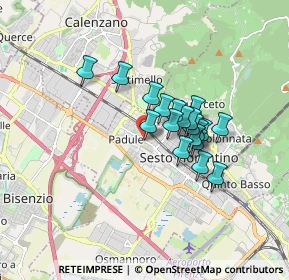 Mappa AMBULATORIO TOGLIATTI DR.SSA ALICE ZAGAGLIONI DIETISTA, 50019 Sesto Fiorentino FI, Italia (1.26211)