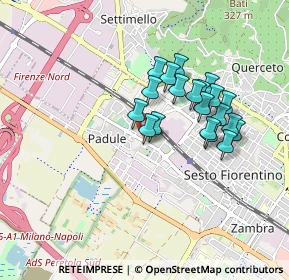 Mappa AMBULATORIO TOGLIATTI DR.SSA ALICE ZAGAGLIONI DIETISTA, 50019 Sesto Fiorentino FI, Italia (0.753)