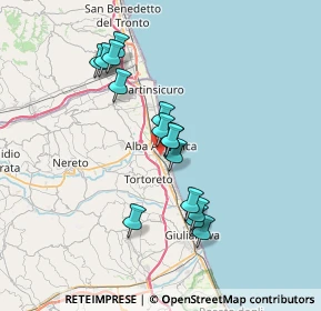 Mappa Via Ercole Falò, 64011 Alba Adriatica TE, Italia (6.422)