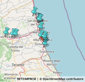 Mappa Via Ercole Falò, 64011 Alba Adriatica TE, Italia (12.96167)
