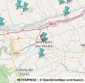 Mappa Via Vittorio Veneto, 64016 Sant'Egidio alla Vibrata TE, Italia (6.90909)