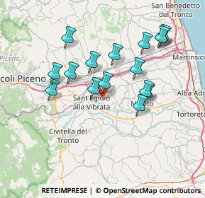 Mappa Strada Vicinale Casette, 64010 Ancarano TE, Italia (7.21313)