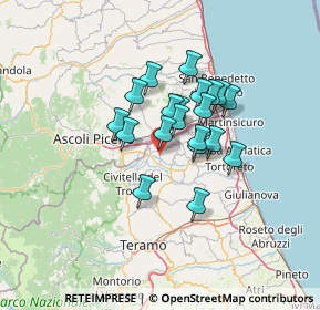 Mappa Strada Vicinale Casette, 64010 Ancarano TE, Italia (9.8735)