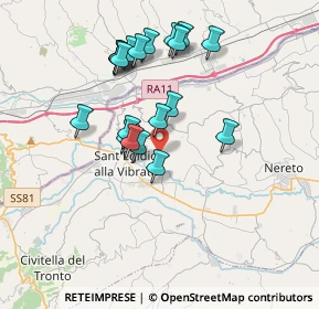 Mappa Strada Vicinale Casette, 64010 Ancarano TE, Italia (3.525)