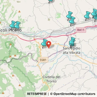 Mappa Via Piane di Morro, 63084 Folignano AP, Italia (6.56273)