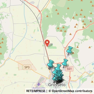 Mappa Strada del Bottegone, 58100 Grosseto GR, Italia (6.3675)