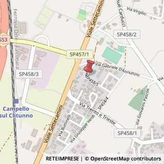 Mappa Via Andrea Gradassi, 2, 06042 Campello sul Clitunno, Perugia (Umbria)