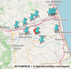 Mappa Via XX Settembre, 64010 Torano Nuovo TE, Italia (7.39182)