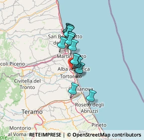 Mappa Via Lino Fracassa, 64011 Alba Adriatica TE, Italia (9.39889)