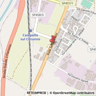 Mappa Viale settecamini, 06042 Campello sul Clitunno, Perugia (Umbria)