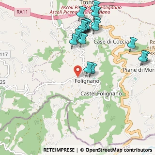 Mappa Viale Genova, 63084 Folignano AP, Italia (1.2485)