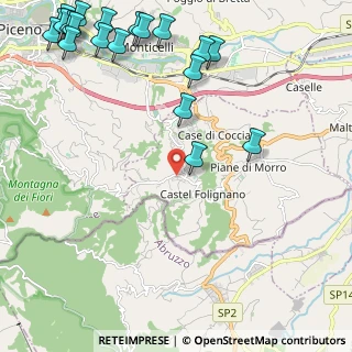 Mappa Viale Genova, 63084 Folignano AP, Italia (3.3745)
