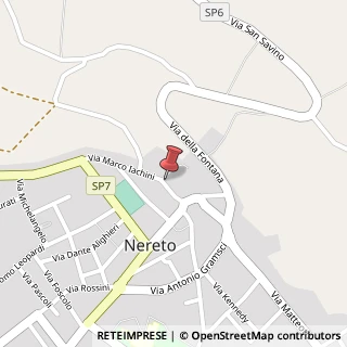 Mappa Via Marco Iachini, 1, 64015 Nereto, Teramo (Abruzzo)