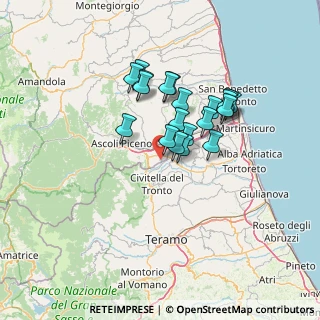 Mappa Contrada Colle Cervinara, 63084 Folignano AP, Italia (11.1245)