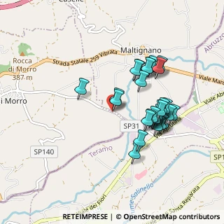 Mappa Contrada Colle Cervinara, 63084 Folignano AP, Italia (0.86071)