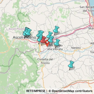 Mappa Contrada Colle Cervinara, 63084 Folignano AP, Italia (5.71077)