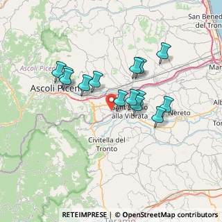 Mappa Contrada Colle Cervinara, 63084 Folignano AP, Italia (6.25214)