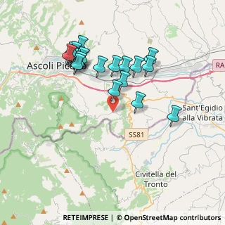 Mappa Via Roma, 63084 Folignano AP, Italia (3.8175)