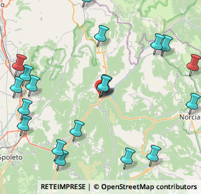 Mappa Via del Lavatoio, 06041 Cerreto di Spoleto PG, Italia (10.839)