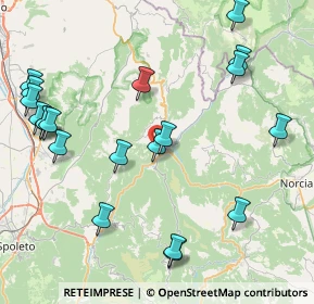 Mappa Via del Lavatoio, 06041 Cerreto di Spoleto PG, Italia (10.4235)
