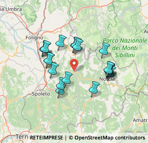 Mappa Via del Lavatoio, 06041 Cerreto di Spoleto PG, Italia (12.511)