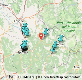 Mappa Via del Lavatoio, 06041 Cerreto di Spoleto PG, Italia (15.141)