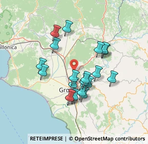 Mappa Strada Provinciale 41 Sbirro, 58100 Grosseto GR, Italia (12.663)
