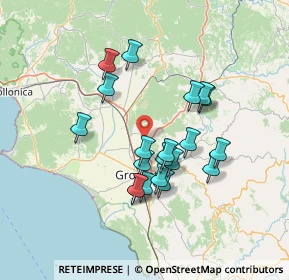 Mappa Strada Provinciale 41 Sbirro, 58100 Grosseto GR, Italia (12.769)