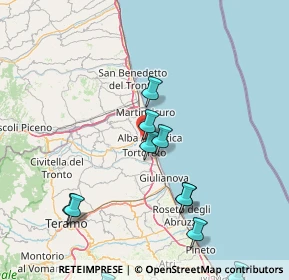 Mappa Via Piermarini, 64011 Alba Adriatica TE, Italia (21.39167)