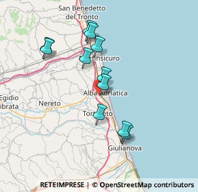 Mappa Via del Biancospino, 64011 Alba Adriatica TE, Italia (6.76)