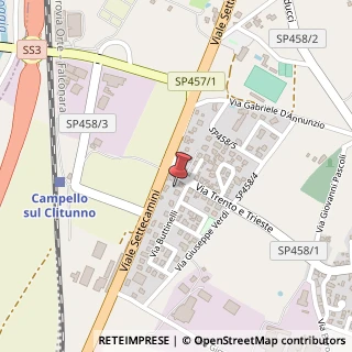 Mappa Viale Settecamini, 16, 06042 Campello sul Clitunno, Perugia (Umbria)