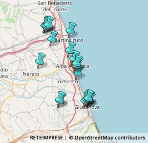 Mappa Via Abruzzo, 64011 Alba Adriatica TE, Italia (7.069)