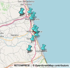 Mappa Via Abruzzo, 64011 Alba Adriatica TE, Italia (6.87615)