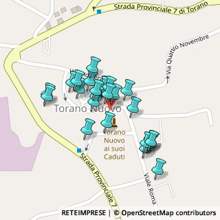 Mappa Via V. Comi, 64010 Torano Nuovo TE, Italia (0.07407)