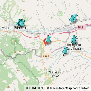 Mappa Viale Venezia, 63084 Folignano AP, Italia (5.41833)