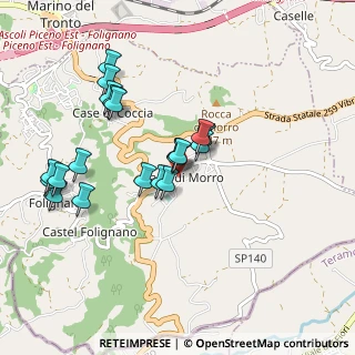 Mappa Zona Ind.le, 63084 Folignano AP, Italia (0.909)