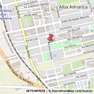 Mappa Via Duca d'Aosta,  45, 64011 Alba Adriatica, Teramo (Abruzzo)