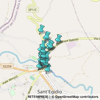 Mappa Via C. Battisti, 64016 Sant'Egidio alla Vibrata TE, Italia (0.29643)