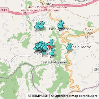 Mappa Via Foggia, 63084 Folignano AP, Italia (0.587)