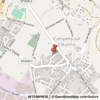 Mappa Via Alessandro Manzoni, 6, 06042 Campello sul Clitunno, Perugia (Umbria)