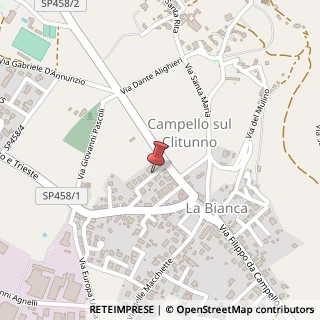 Mappa Via alessandro manzoni 3, 06042 Campello sul Clitunno, Perugia (Umbria)