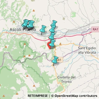 Mappa Via Ferrara, 63084 Folignano AP, Italia (4.00231)