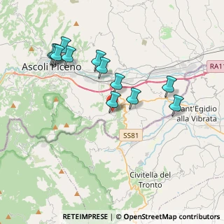 Mappa Via Gianni Torsellini, 63084 Folignano AP, Italia (3.975)