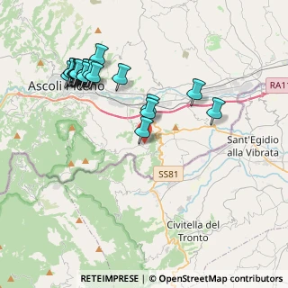 Mappa Via Ferrara, 63084 Folignano AP, Italia (4.542)
