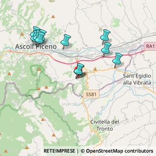 Mappa Via Ferrara, 63084 Folignano AP, Italia (4.34545)